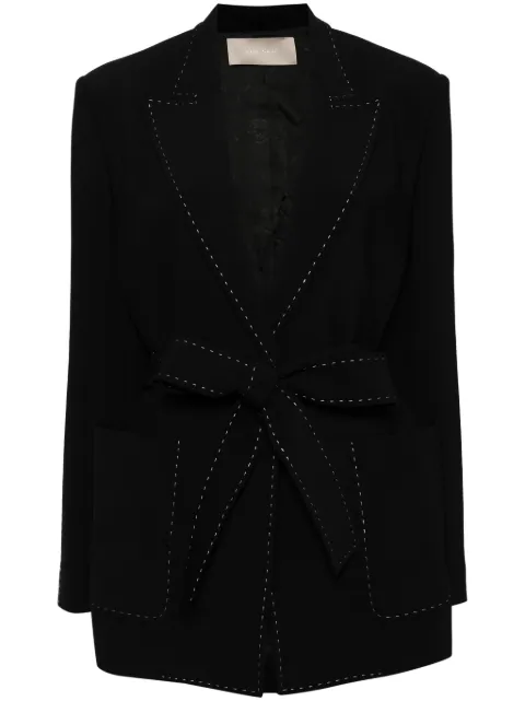 Elie Saab topstitch blazer Black J0033NP24CS001