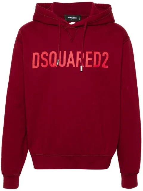 DSQUARED2 Cool Fit logo-print hoodie Red S74GU0664D25002