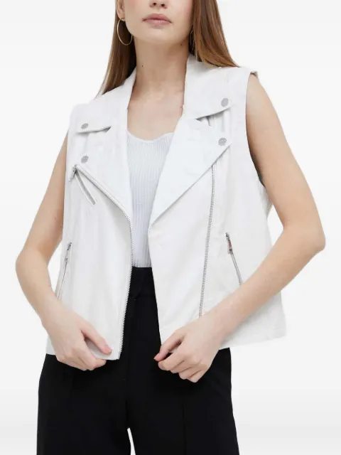 DKNY zip-up gilet White P3DT7547