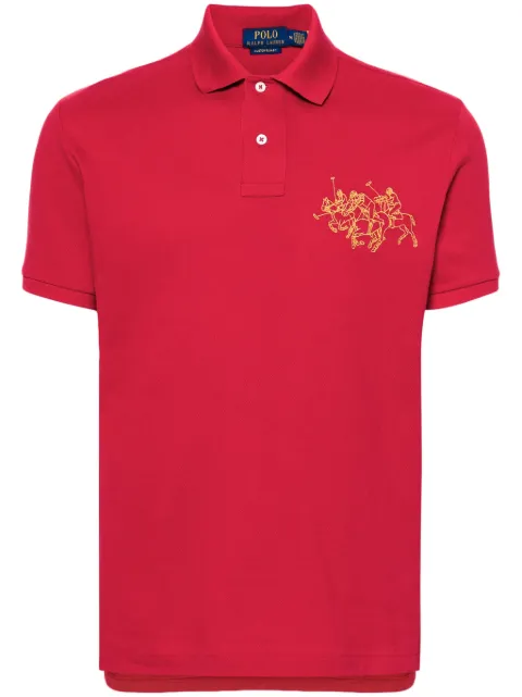 Polo Ralph Lauren logo-embroidered polo shirt Red 710926121001
