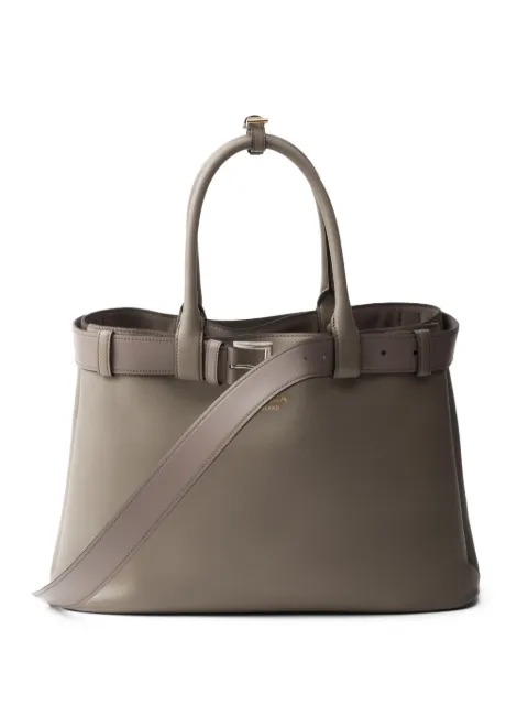Prada large Buckle tote bag Grey 1BA416VDBO2CY9