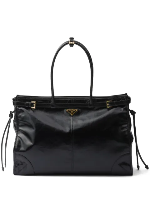 Prada Bonnie extra-large leather handbag Black 1BA439VOOO2CYR