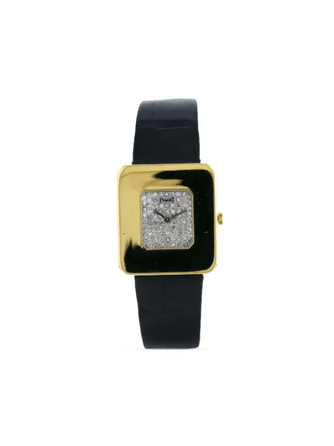Piaget 1970s pre-owned diamond-dial 28mm Silver 407571