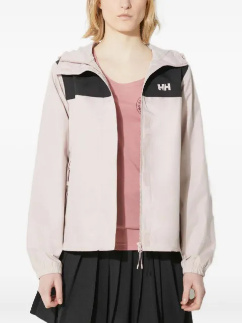 Helly Hansen Vancouver colourblock hooded rain jacket Pink 53587