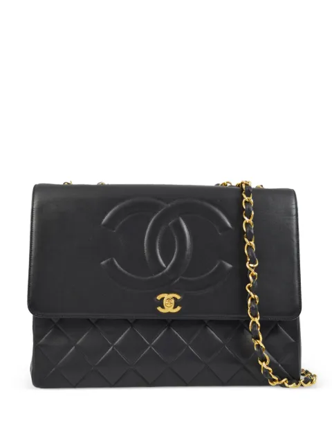 CHANEL Pre-Owned 1990-2000s Straight Flap shoulder bag Black 191772