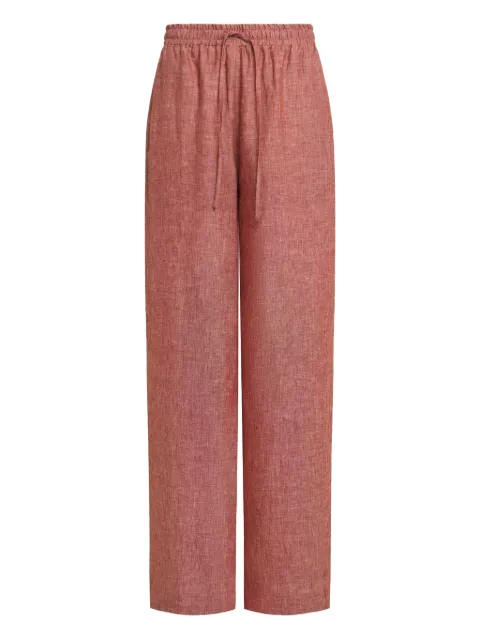 12 STOREEZ drawstring linen trousers Red 126739