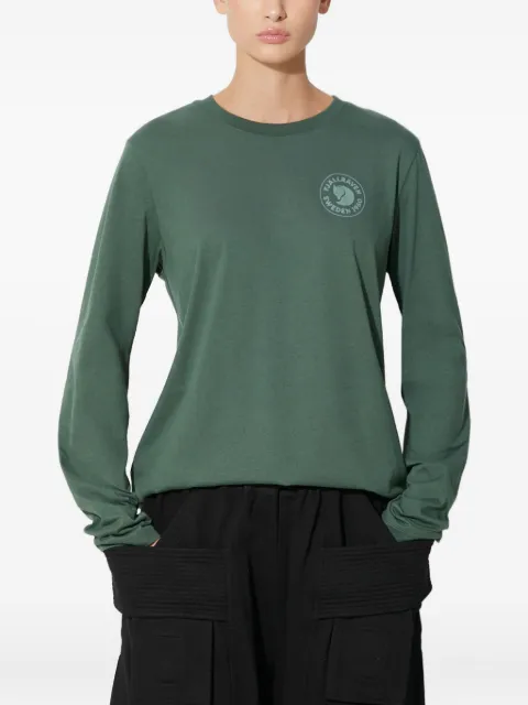 Fjällräven logo long-sleeve T-shirt Green F86989