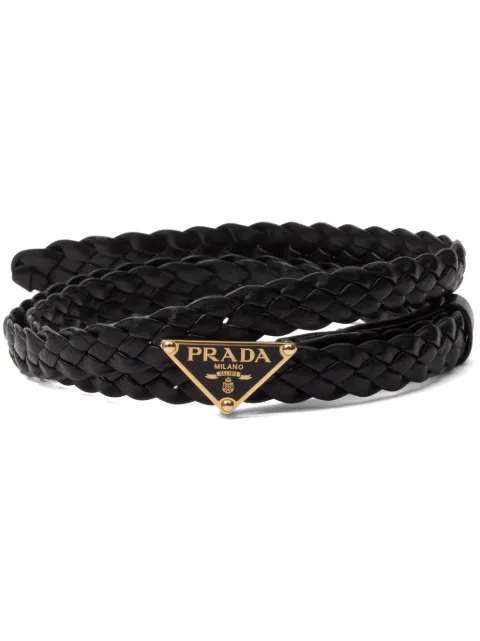 Prada braided leather belt Black 1CS1132C9B