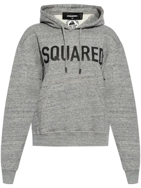DSQUARED2 logo-print hoodie Grey S75GU0556S25477