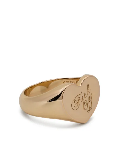 Stolen Girlfriends Club warm welcome heart ring Gold JWL12420GP