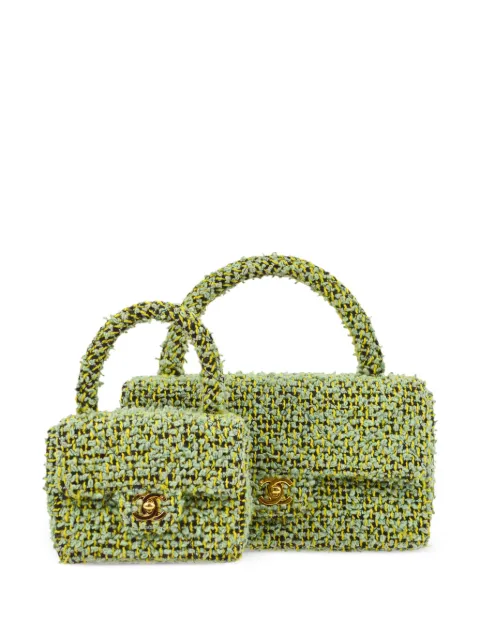CHANEL Pre-Owned 1995 Classic Flap two-in-one handbag Green 3000353