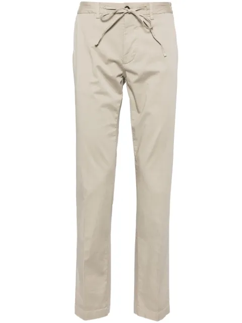 Corneliani drawstring straight-leg trousers Neutrals 934AF49320114