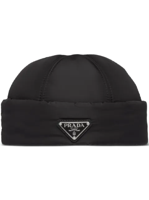 Prada Re-Nylon padded beanie Black 2HC1682DV4F0002