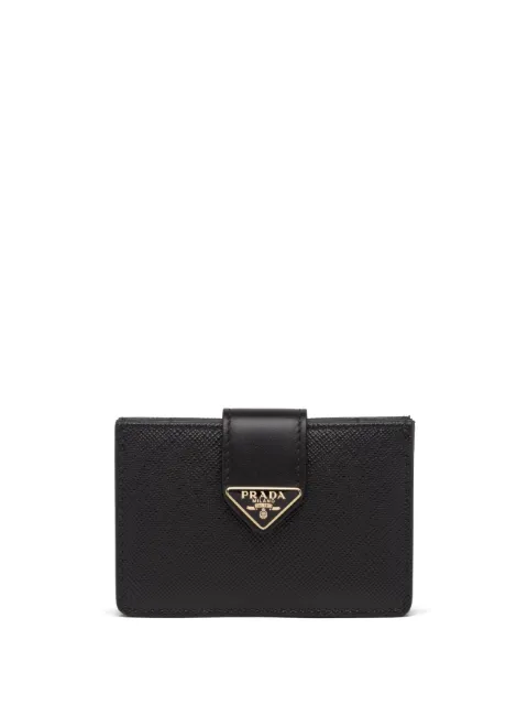 Prada Saffiano leather card holder Black 1MC2112DYG