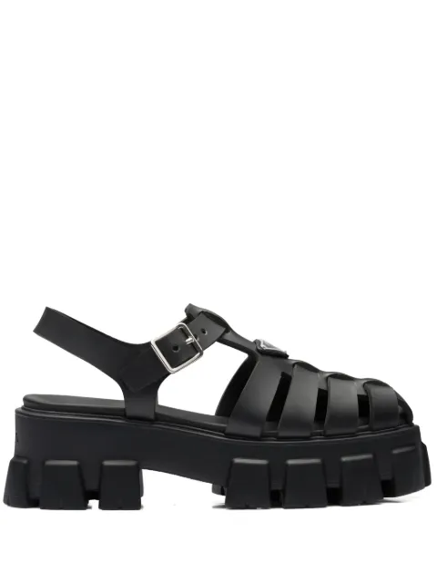 Prada rubber Monolith sandals Black 1X853MFDD553LKK