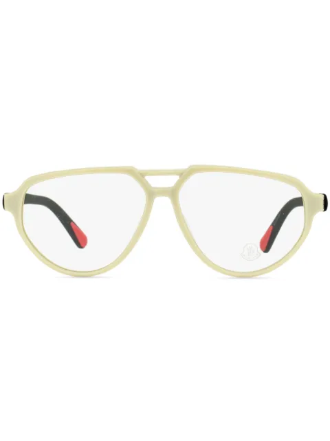 Moncler Eyewear pilot-frame glasses Neutrals ML5162