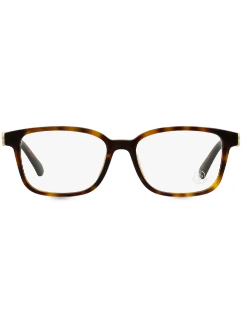 Moncler Eyewear tortoiseshell rectangle-frame glasses Brown ML5169D