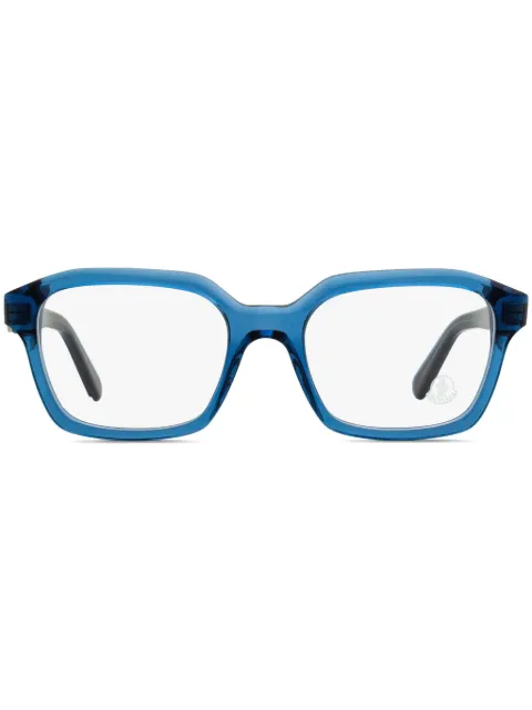 Moncler Eyewear translucent rectangle-frame glasses Blue ML5181
