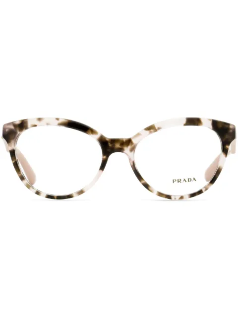 Prada Eyewear 11R oval-frame sunglasses Neutrals VPR11R