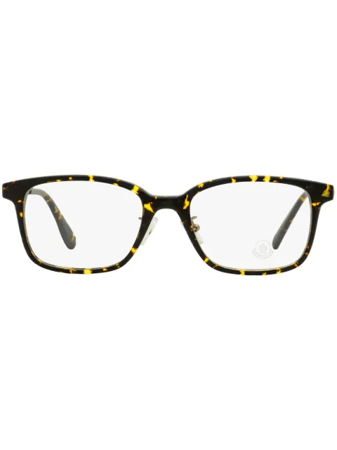 Moncler Eyewear tortoiseshell rectangle-frame glasses Brown ML5160D