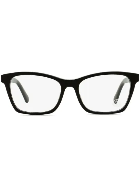 Moncler Eyewear logo-plaque glasses Black ML5168