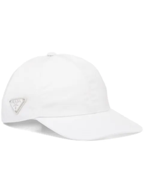 Prada triangle-logo baseball cap White 2HC2742DMI