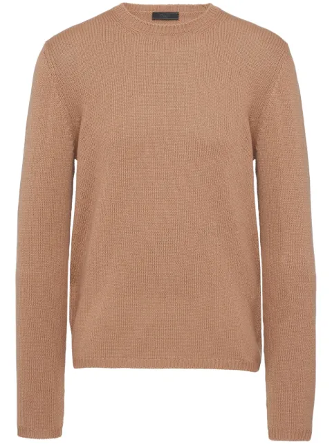 Prada long-sleeve cashmere jumper Brown UMN864S122643