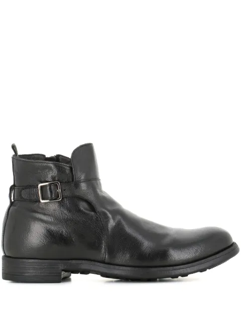 Officine Creative buckle leather boots Black OCUCHRO068IGNIS1000