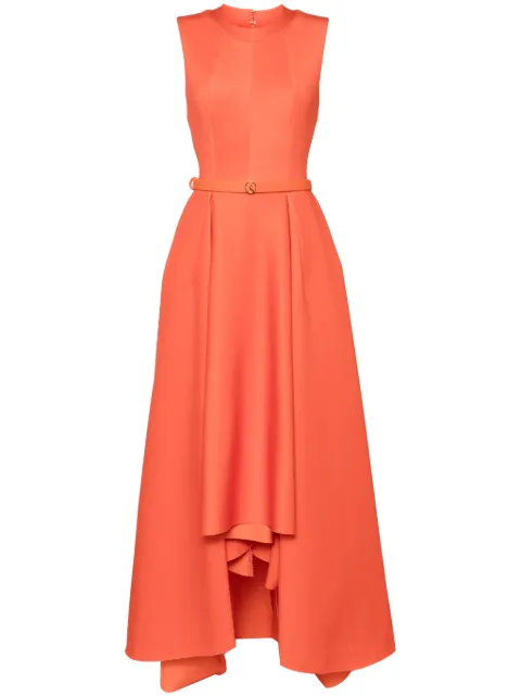 Saiid Kobeisy neoprene high-low gown Orange RTWSS2424