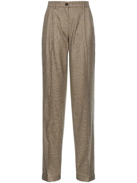 PINKO Vasetto flannel wide-leg trousers Neutrals 104127A248