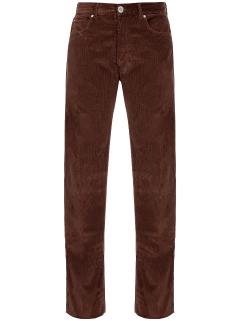 PINKO Leyda straight-leg corduroy trousers Brown 103882A20R