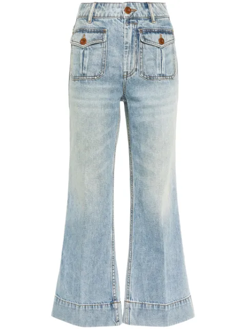 ZIMMERMANN flared cropped jeans Blue 7081PZES