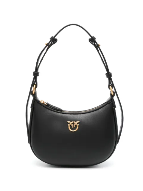 PINKO Half Moon baby leather shoulder bag Black 103538A0F1