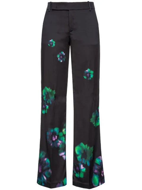 PINKO Poitiers floral-print trousers Black 104099A22Z