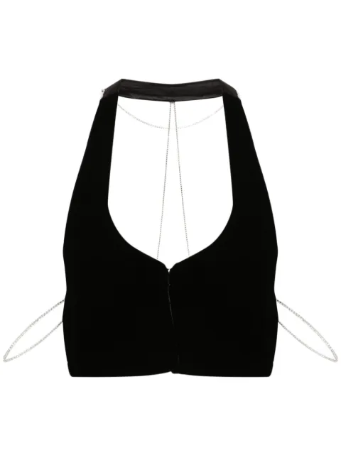 Hamoulet Cosmos velvet waistcoat Black COSMOSGILET