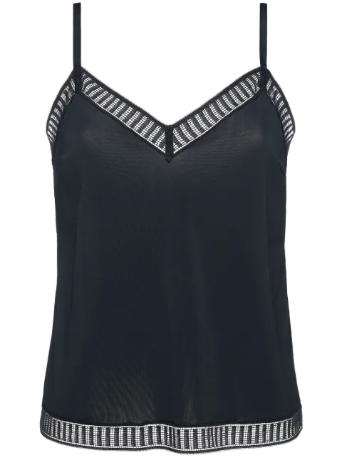 ERES Sandra Graphic V-neck camisole Blue 272437