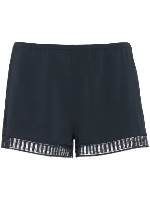 ERES Sylvie Graphic lace-trim short Blue 232444