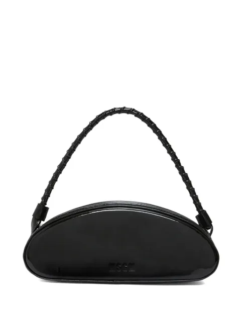 MSGM logo-debossed leather tote bag Black 3742MDZ32927