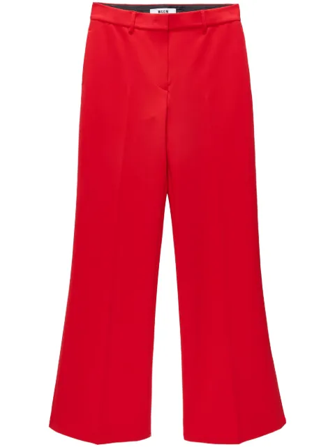 MSGM high-waist tailored trousers Red 3741MDP01247621