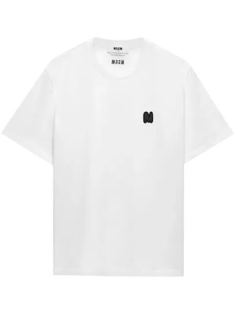 MSGM logo-appliqué T-shirt White 3740MM111247798
