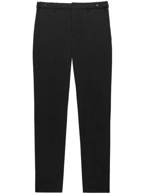 MSGM tapered-legged tailored trousers Black 3740MP08247506