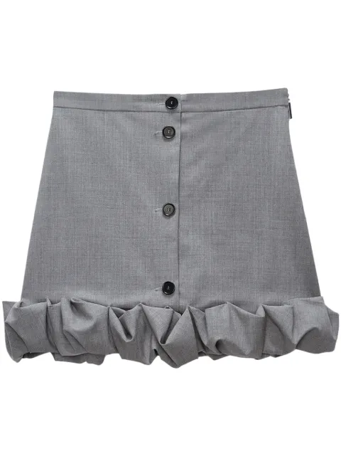MSGM ruffled mini skirt Grey 3741MDD22247506
