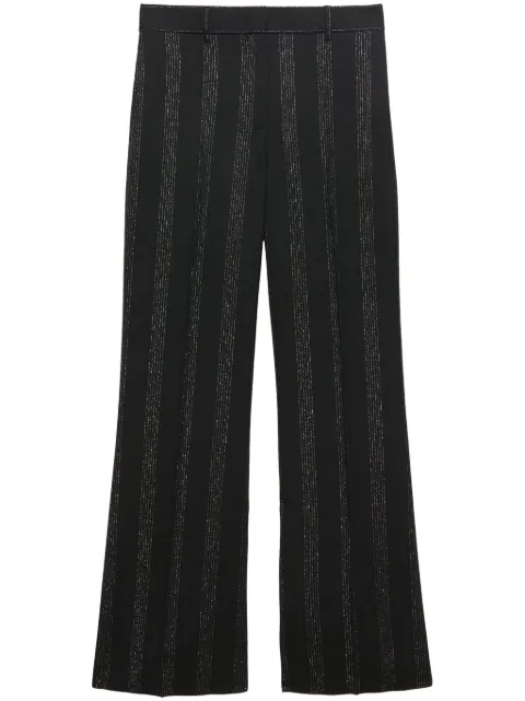 MSGM striped wide-leg trousers Black 3741MDP01A247604