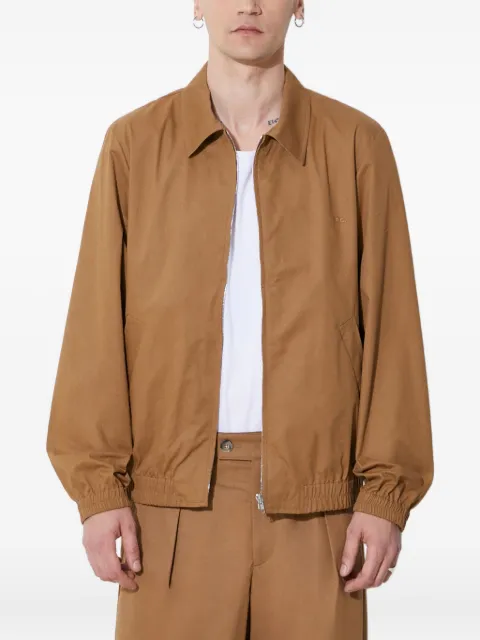 A.P.C. zip-up elasticated-cuff jacket Brown COGXSH02922