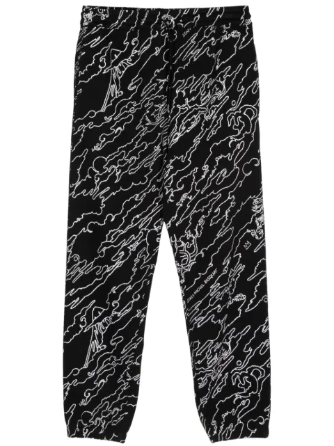 Maharishi Maha Basquiat tapered-leg track pants Black 5129