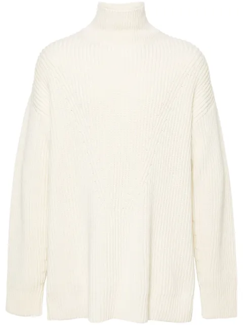 Jil Sander ribbed wool jumper White J22GP0209J14511