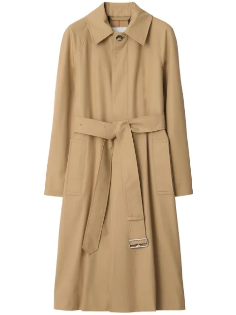 Burberry long gabardine car coat Neutrals 8094362