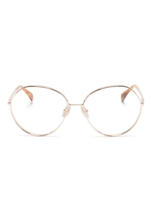 Max Mara Eyewear 5139 geometric-frame glasses Gold MM5139