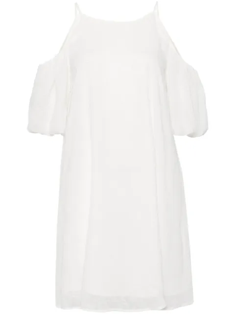 tout a coup open-shoulder A-line dress Neutrals M175AU4