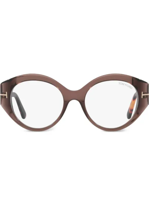 TOM FORD Eyewear round-frame glasses Brown FT5950B53048